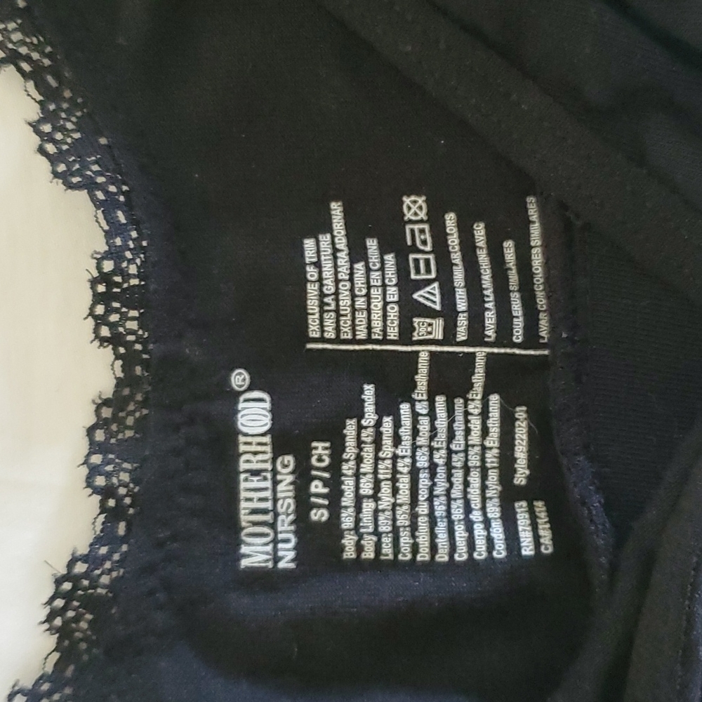 Motherhood Black Nursing Bra Size Small - Picture 4 of 5